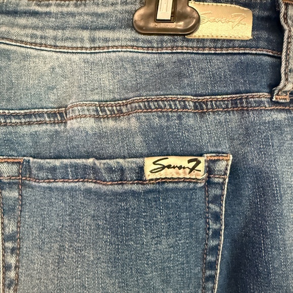 Rhinestone and Pearl Embellished Seven Jeans - Picture 13 of 15